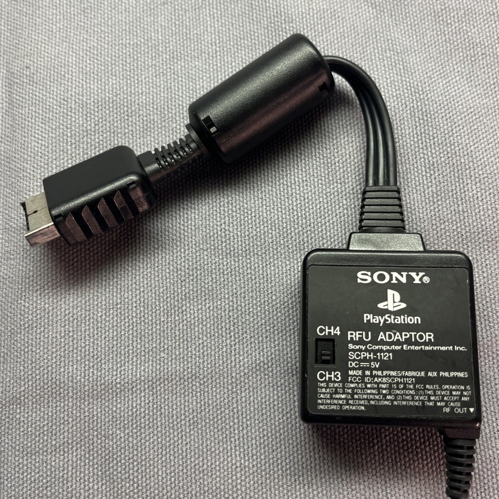 OEM Sony PlayStation RFU Adapter ( CH4 CH3 SCPH-1121 - Free Shipping!